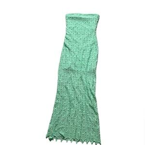 Freshined strapless maxi dress